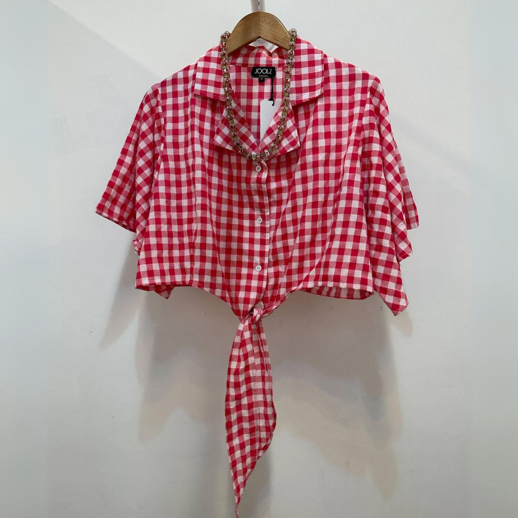 Hepburn Blouse Pink Gingham