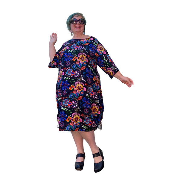 Erika Dress colourful cool breathable plus size