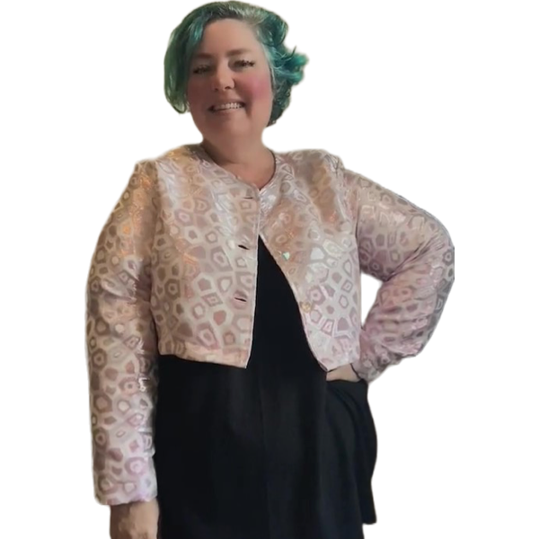 Metallic Bolero Plus Size Jacket made to order with free shipping