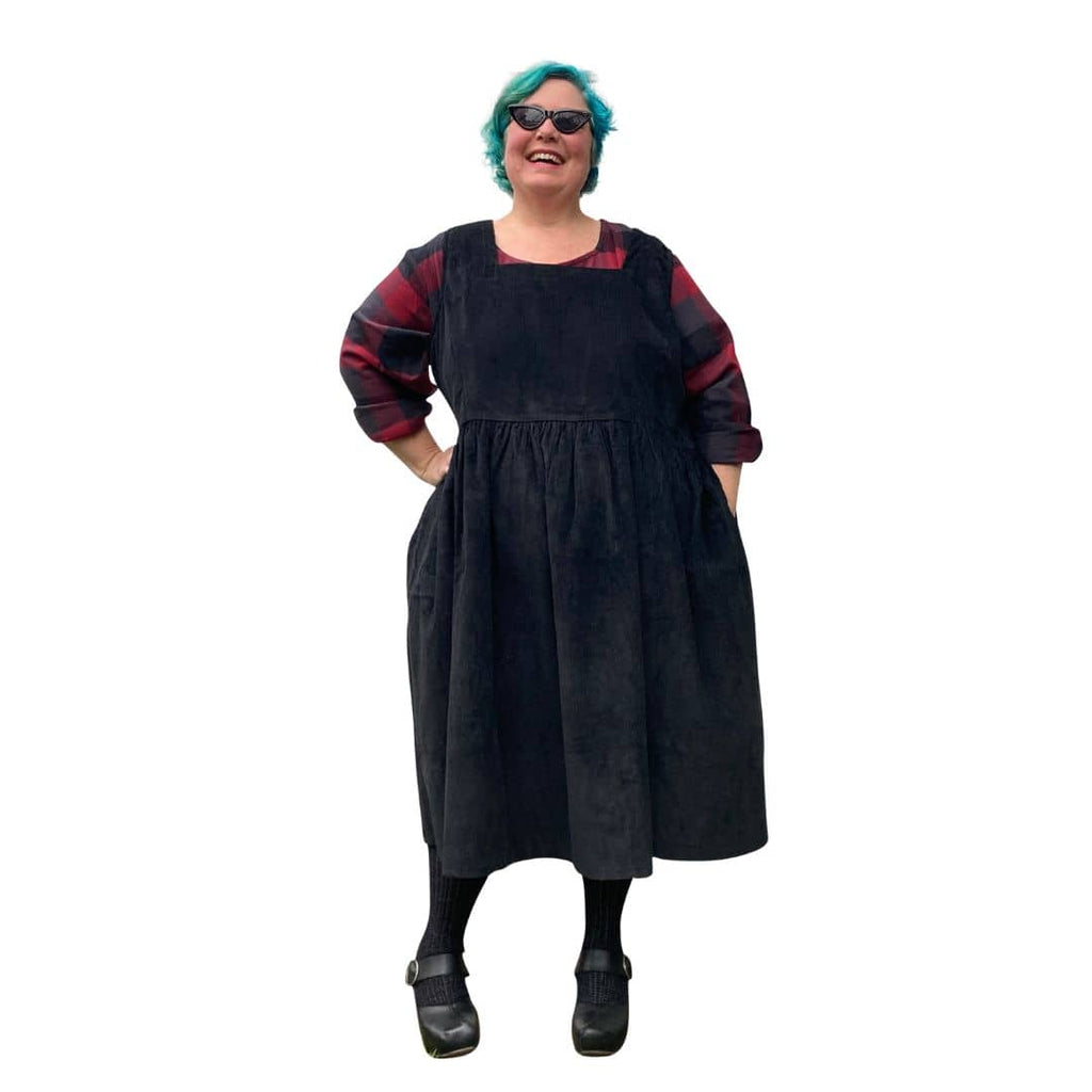 Vera Corduroy Pinafore Dress – Joolz Fashion - Main Image