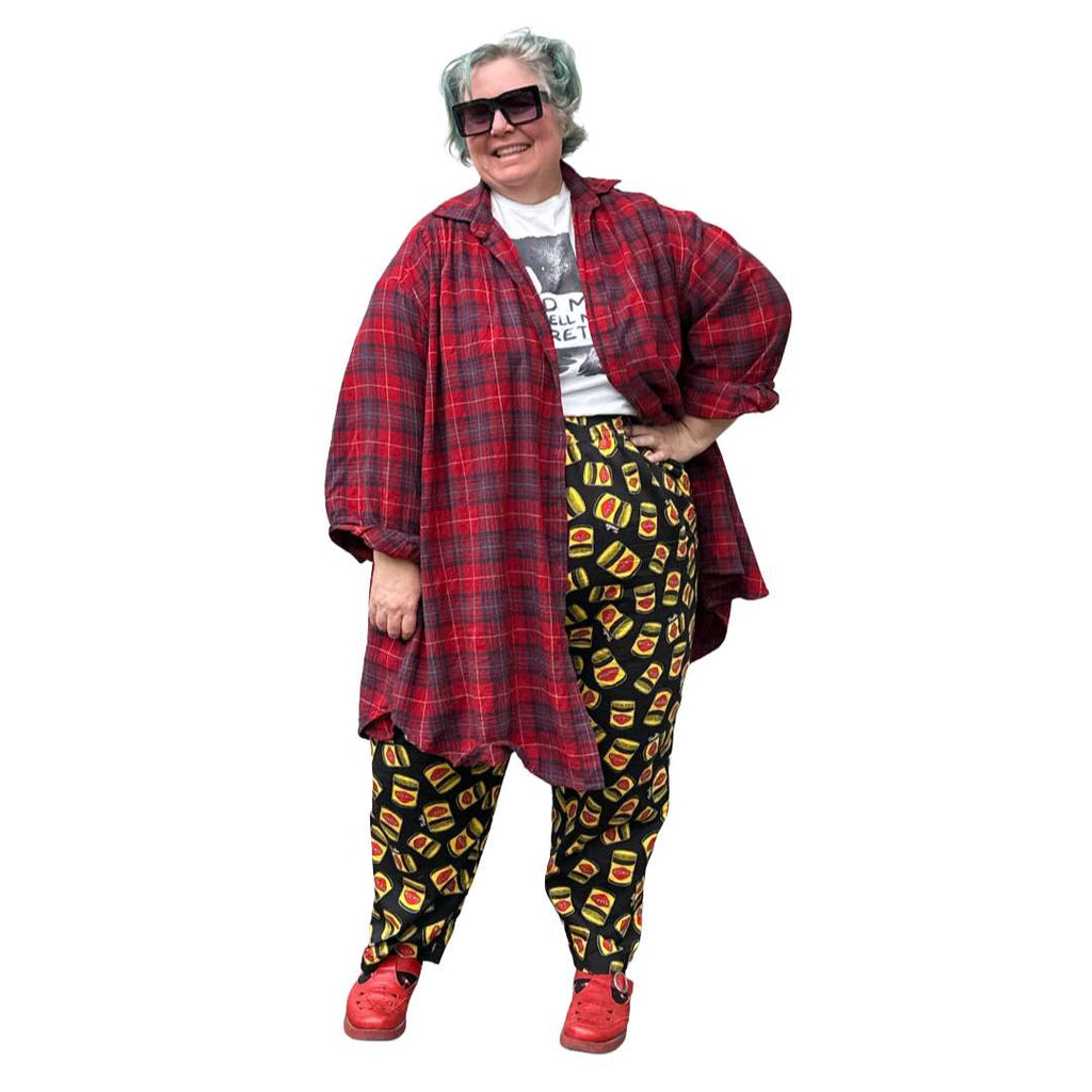 Limited Edition Happy Vegemite Print Cotton Trousers