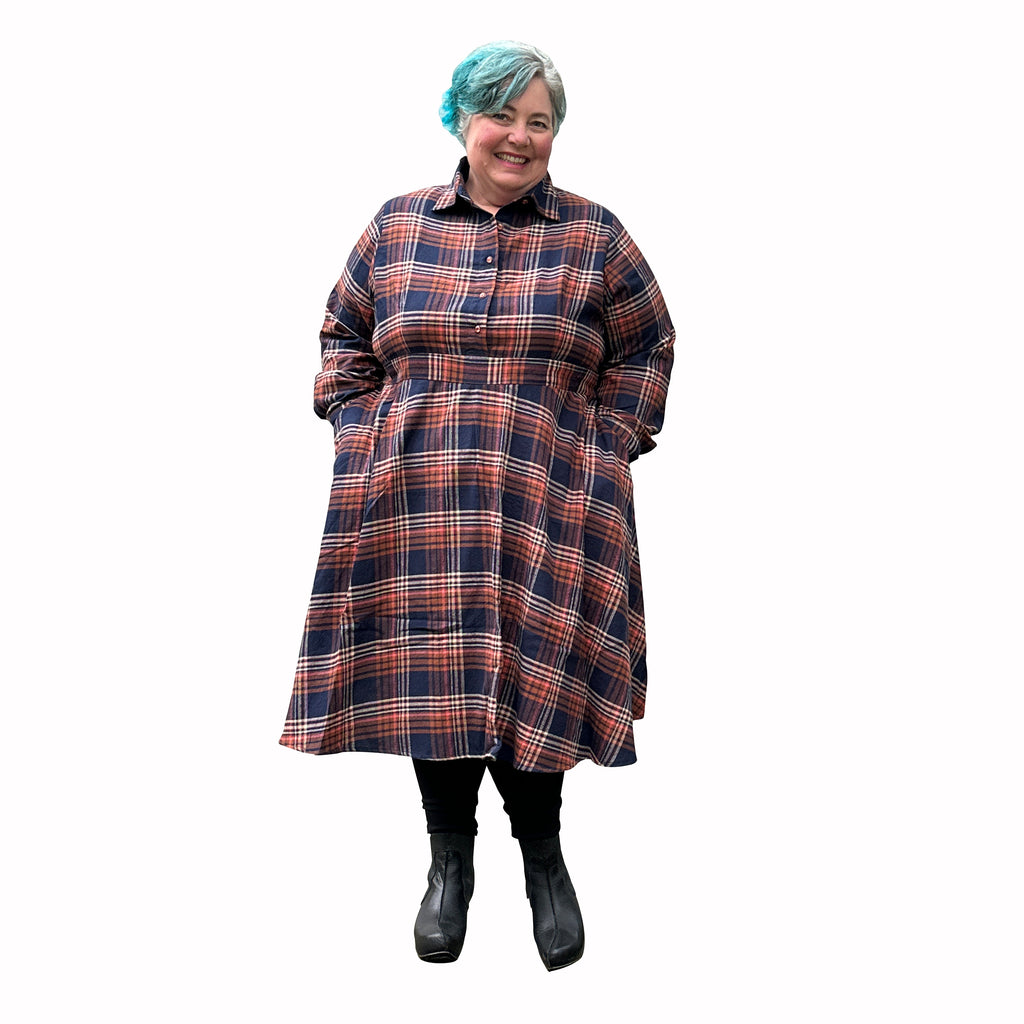 Winter Tiffany Dress | Plus Size Long Sleeved Dress - Made to order