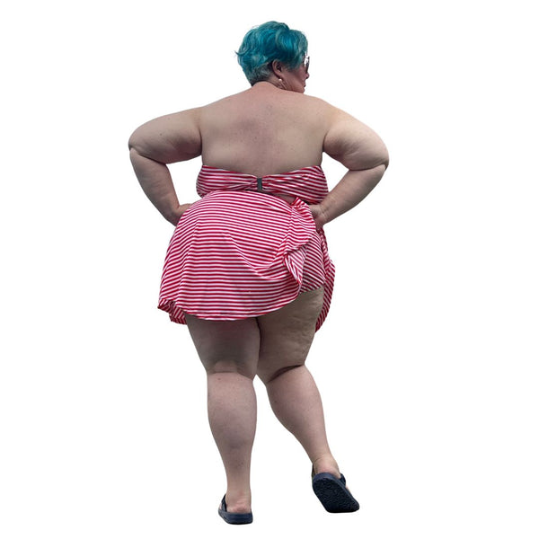 Candy Cane Skirtini With Bandeau Top