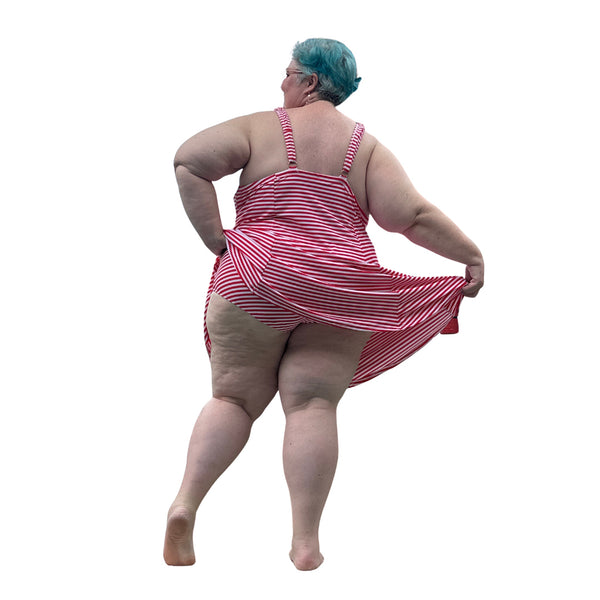 Candy Cane Swim Dress