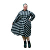 Black and White Highland Fling Plus Size dress - made to order in all sizes