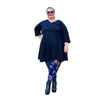 The Rachael Peplum Vee Neck Plus Size Tunic (Long)