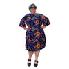 Erika Dress colourful cool breathable plus size