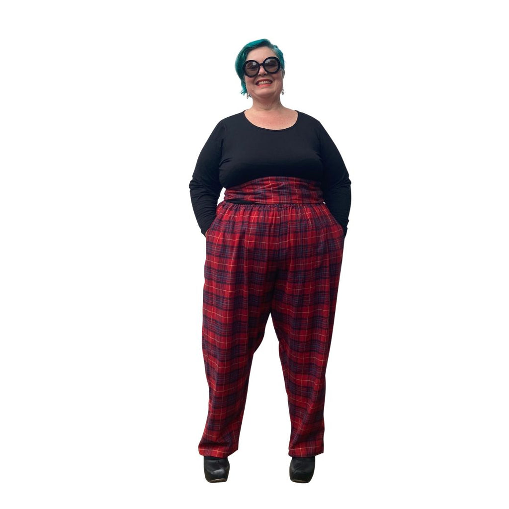 Vivienne Westwood Purple Tartan trousers  StyleSwap