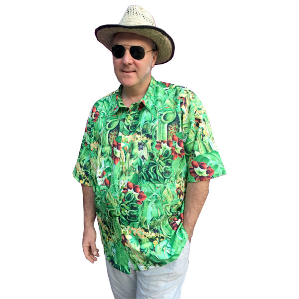 succulent button up shirt Audrey II Carnivorous Plants Hawaiian Shirt – Joolz Fashion