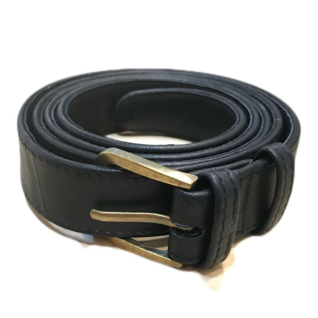 Plus Size Leather Belt - Black