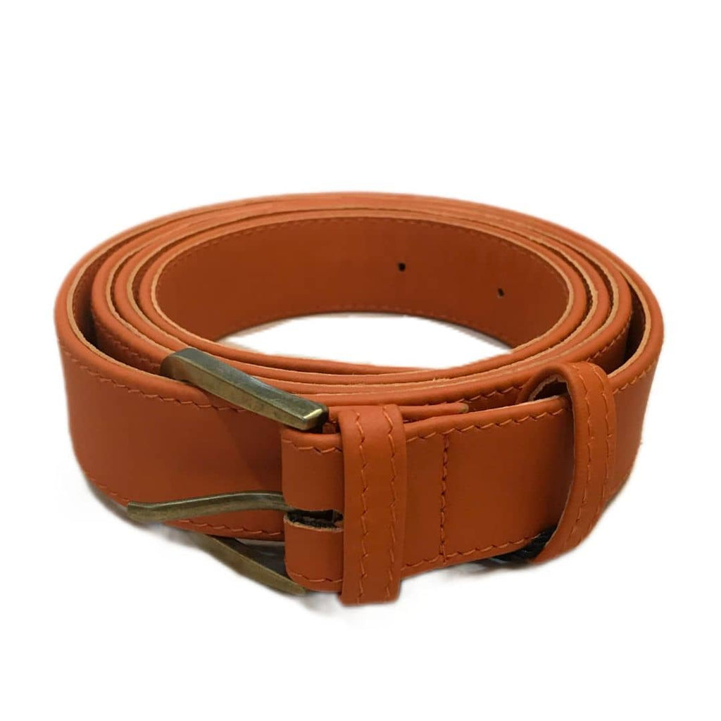Plus Size Leather Belt - Orange