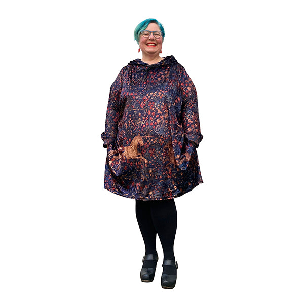Art Series Velvet Unicorn Plus Size Hoodie Dress Joolz Fashion