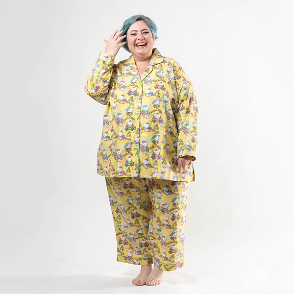 Plus size flannelette PJs in cute prints made to order – Joolz Fashion